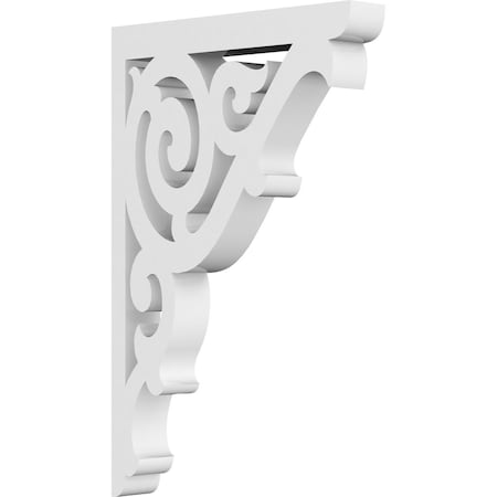 Ekena Millwork Athens Architectural Grade PVC Bracket, 5/8"W X 4"D X 6"H BKTP01X04X06AT